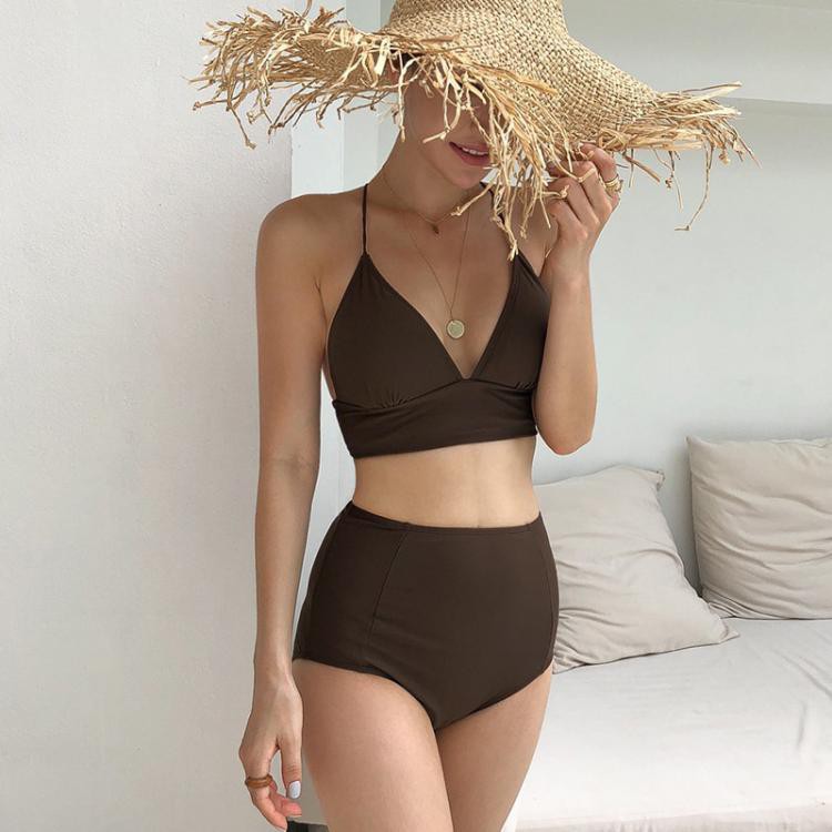 ❀Spot ❀Swimsuit, nữ tính, ngực nhỏ, eo cao, che bụng, bikini xẻ tà mỏng trong suối nước nóng, áo tắm đi nghỉ bên bờ biển