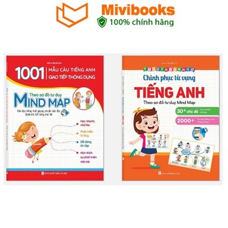 Sách tiếng anh - Chinh phục từ vựng tiếng anh , 1001 mẫu câu tiếng Anh giao tiếp thông dụng theo sơ đồ tư duy Mind map