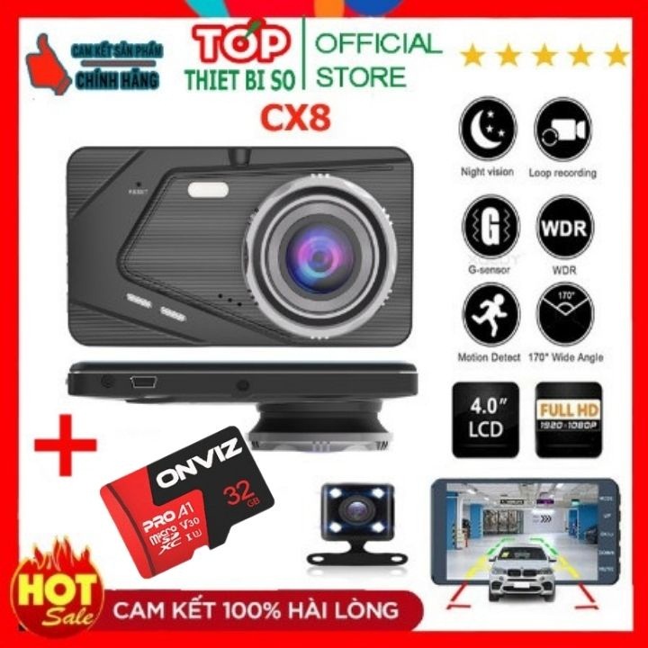 Camera hành trình X004/ CX8 8 led hình ảnh FULL HD 1080P bán sỉ toàn quốc chính hãng ONVIZCAR