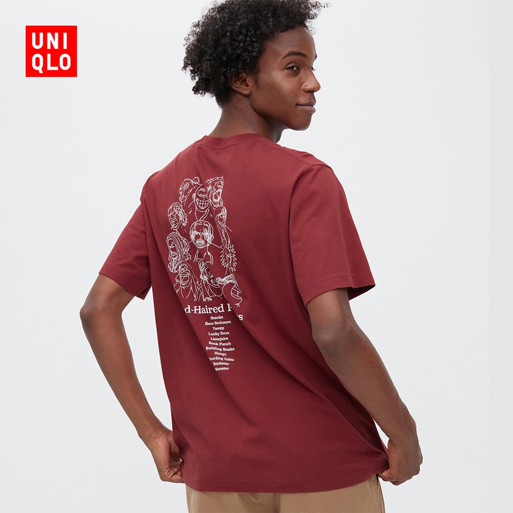 Áo Thun Uniqlo UT Tay Ngắn In Hình Phim One Piece Cá Tính Cho Nam