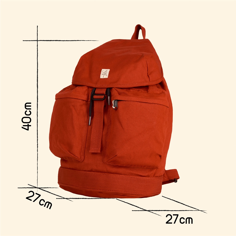 Túi Balo Đậm Vải Cotton Đi Phượt Đựng Laptop Arrow Shop
