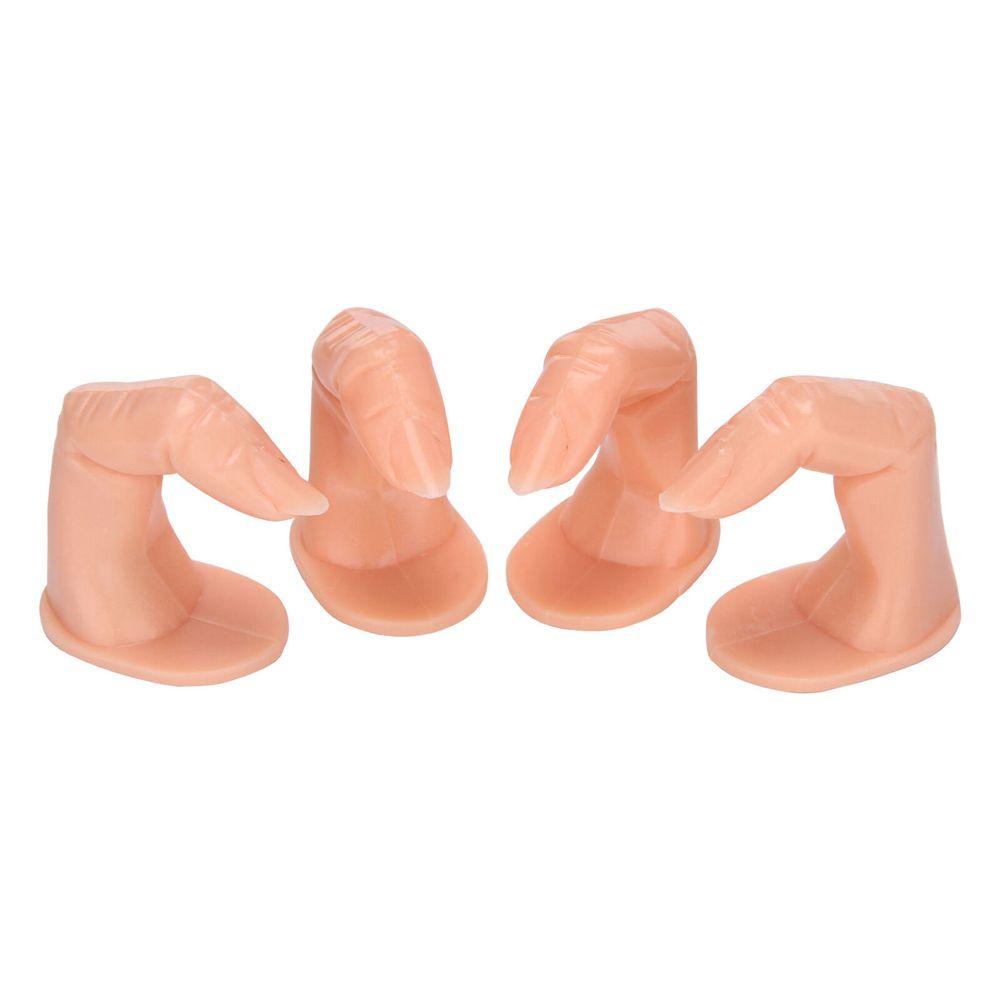 Mô Hình Ngón Tay Giả Bằng Nhựa Linh Hoạt Hỗ Trợ Luyện Tập Trang Trí Móng Nghệ Thuật