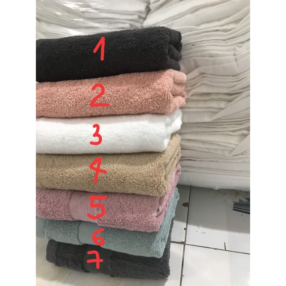 Khăn lau đầu cỡ trung 40x80cm, chất bông 100% cotton, không xù lông, thấm hút tốt, đặc biệt nhanh khô và không phai màu