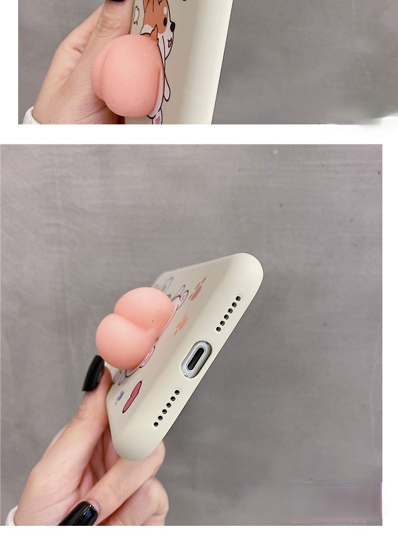 3D Cute corgi butt soft phone case for cho IPHONE 6 6s 7 8 plus X XR XS MAX 11 pro max 12 mini back cover | BigBuy360 - bigbuy360.vn