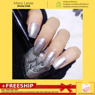 A14 Sơn Móng Tay Nail Styler A14 - Màu nhũ bạc - LESIE STORE