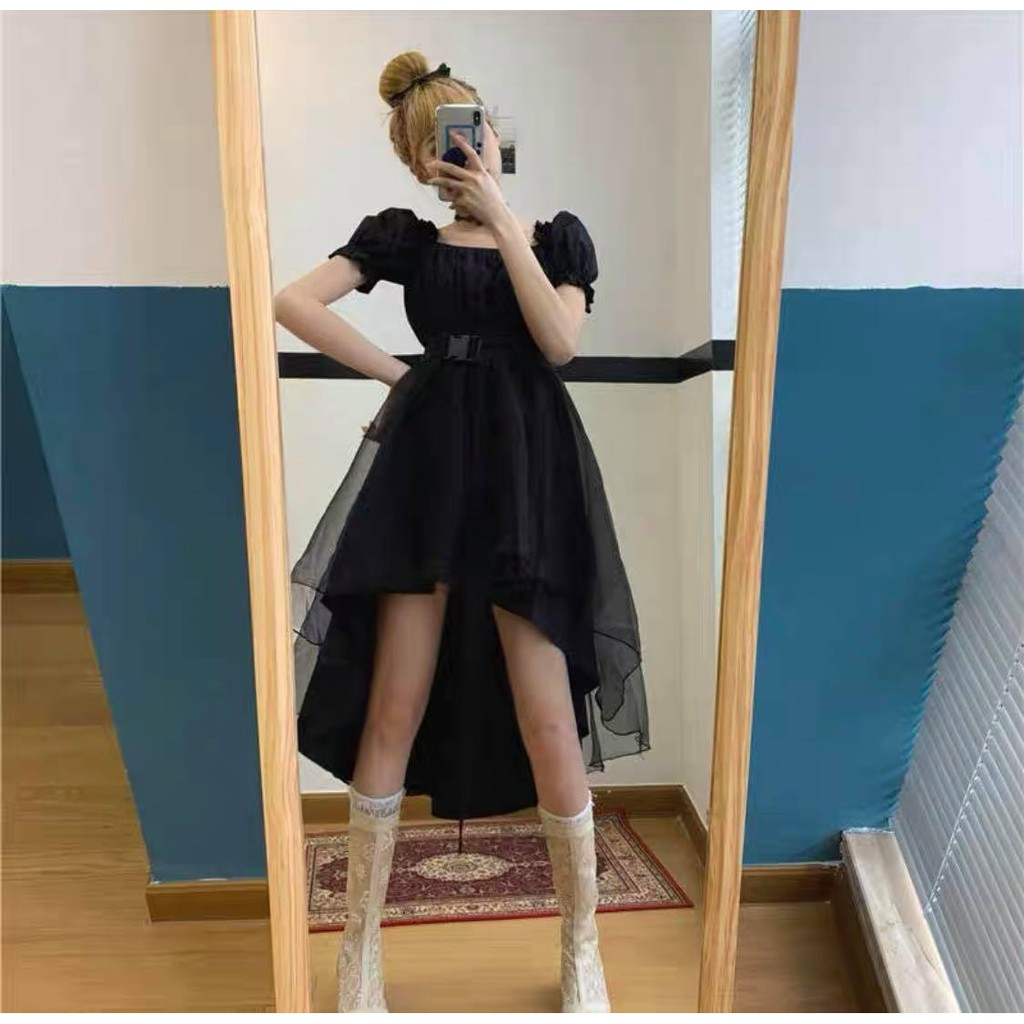 Đầm Ulzzang,Váy Ulzzang D&B Tay Bồng Phong Cách Anime Cá Tính Cho Nữ