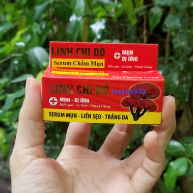 Serum chấm mụn – Thâm – Trắng da LINH CHI ĐỎ