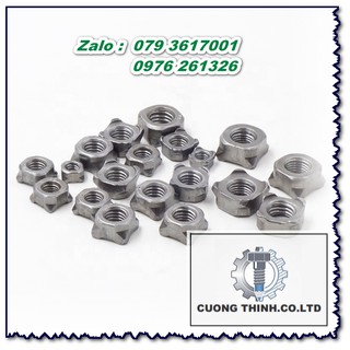 M5-m6-m8-m10-tán vuông, tán hàn, tán cối 4 chân_ bịch 50 con
