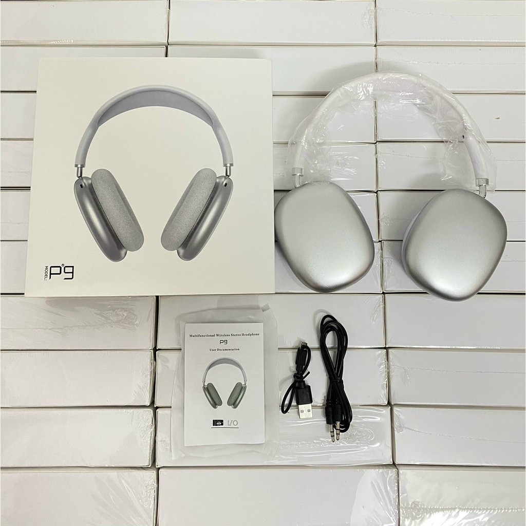 [Ảnh Thật] Tai nghe Bluetooth chụp tai Airpods Pro Max P9🌟FREESHIP🌟Cảm biến, đàm thoại, chống ồn, nghe nhạc lên tới 10h