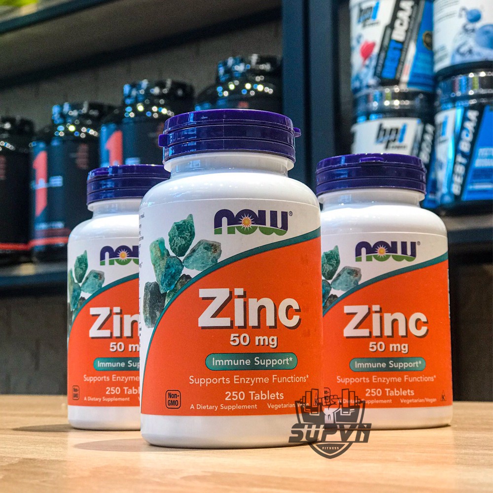 Now Zinc 50mg 250 viên - Viên bổ sung Kẽm Now Tablets, 50 mg, Pack of 250