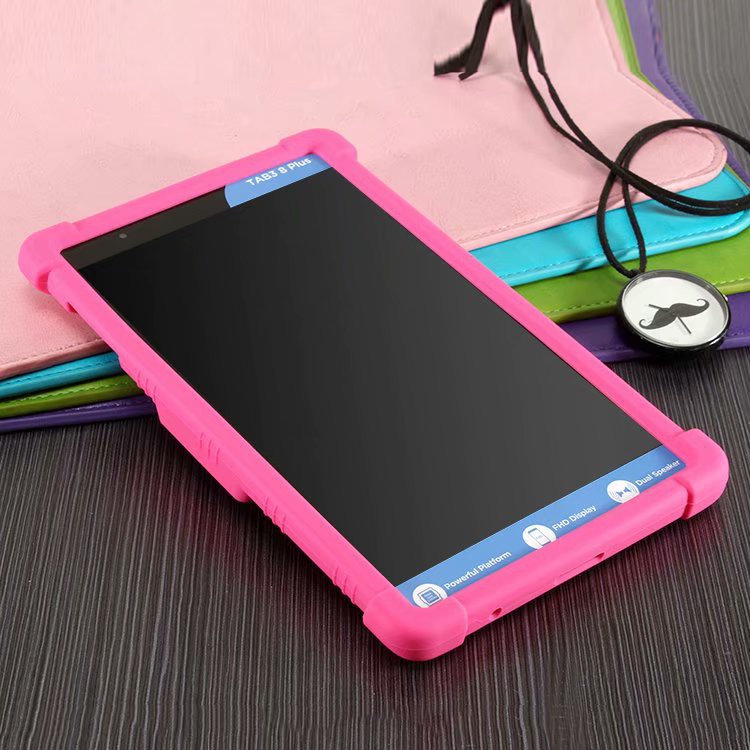 Ốp Máy Tính Bảng Silicon Chống Va Đập Có Giá Đỡ Cho Lenovo Tab 3 8 Plus P8 TB-8703F Tab3 8plus