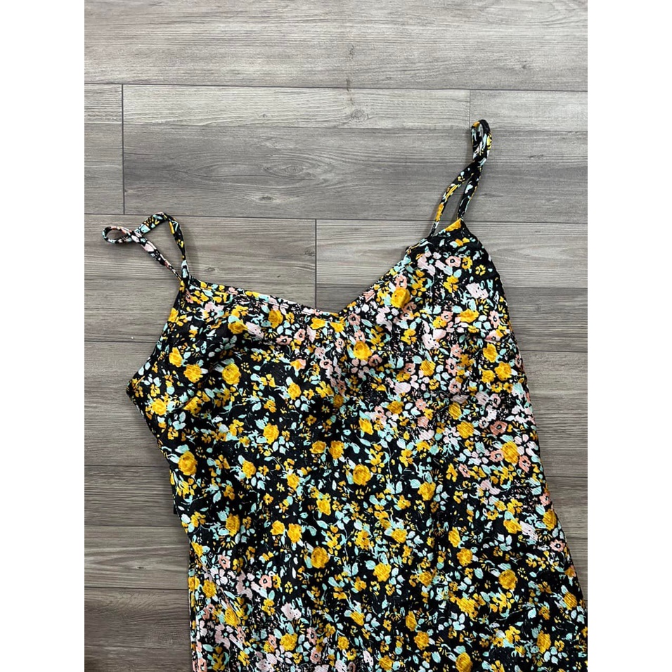 Váy 2 dây hoa vàng BCBG - hàng dư xịn của hãng