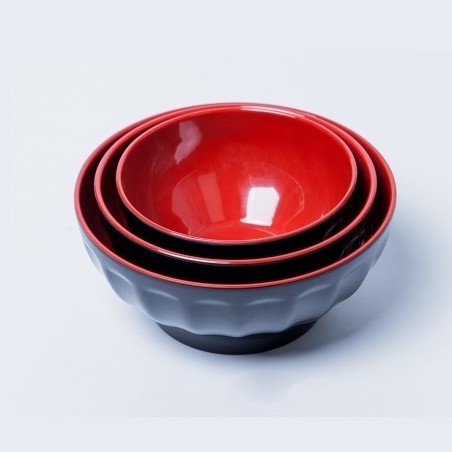 Tô sen size 18.7cm TO SE18 nhựa melamine đỏ đen