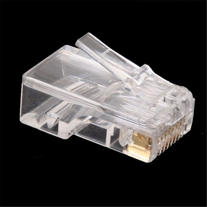 Bộ 5 Đầu Nối Dây Cáp Mạng RJ45 CAT5 Trong Suốt