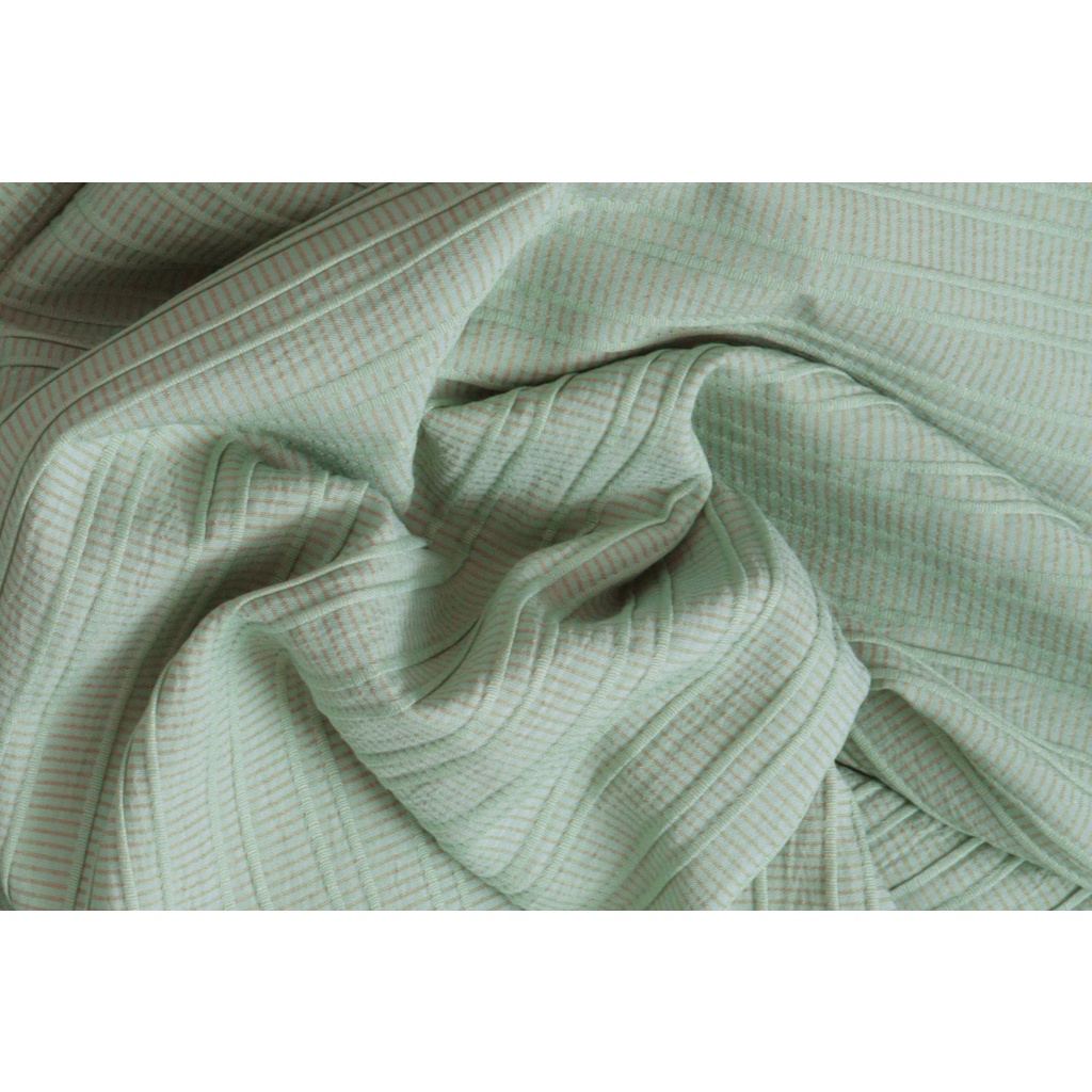 Áo sơ mi nữ trung niên cao cấp sọc gân phối túi màu đậu, tay phồng che khuyết điểm - Thời trang KACHISA 221