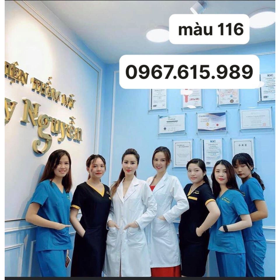 Đồng phục spa, bộ scrubs bác sĩ CHẤT ĐẸP nhiều màu, HÀNG LOẠI 1 đủ size, có sẵn