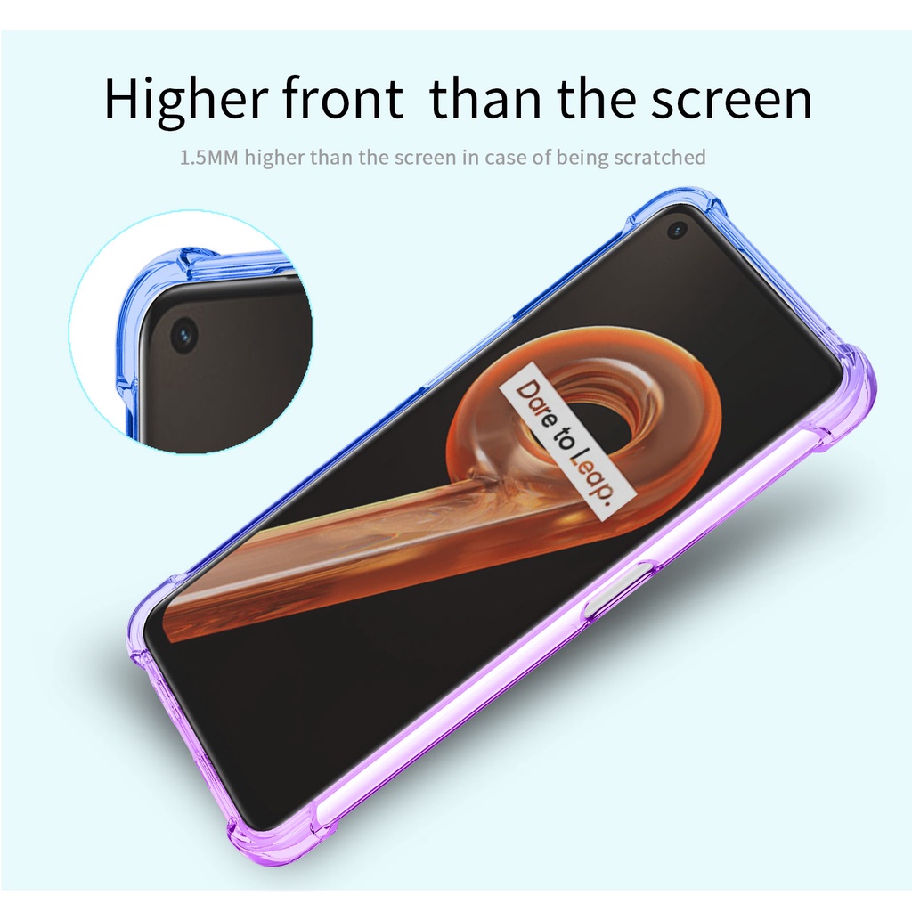 Ốp lưng Realme 9i dẻo đa sắc lồi 4 góc chống sốc thời trang cao cấp bảo vệ toàn diện