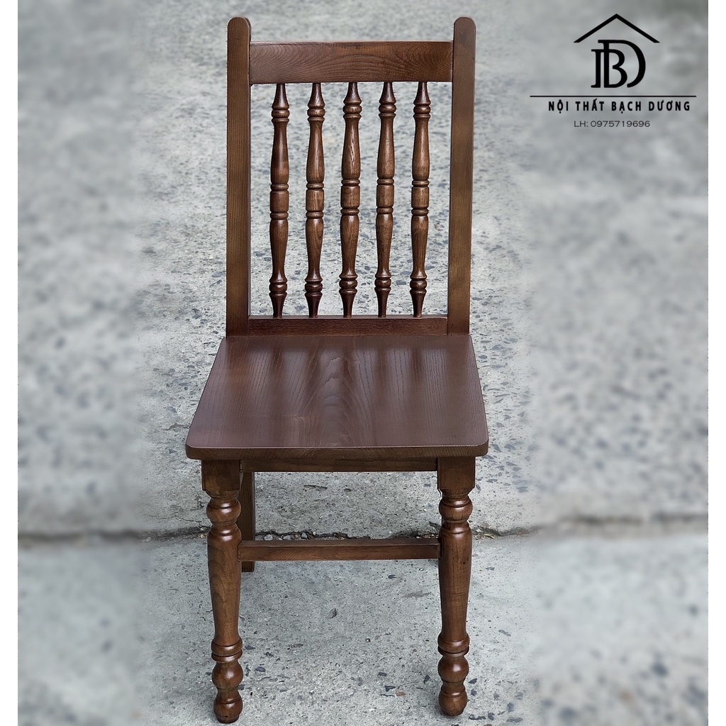 - Ghế cafe lưng song tiện tròn