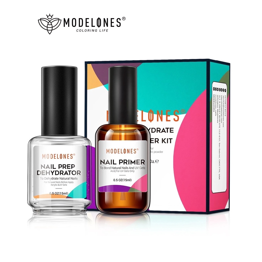 Sơn lót/ khử dầu móng tay MODELONES 15ml tùy chọn