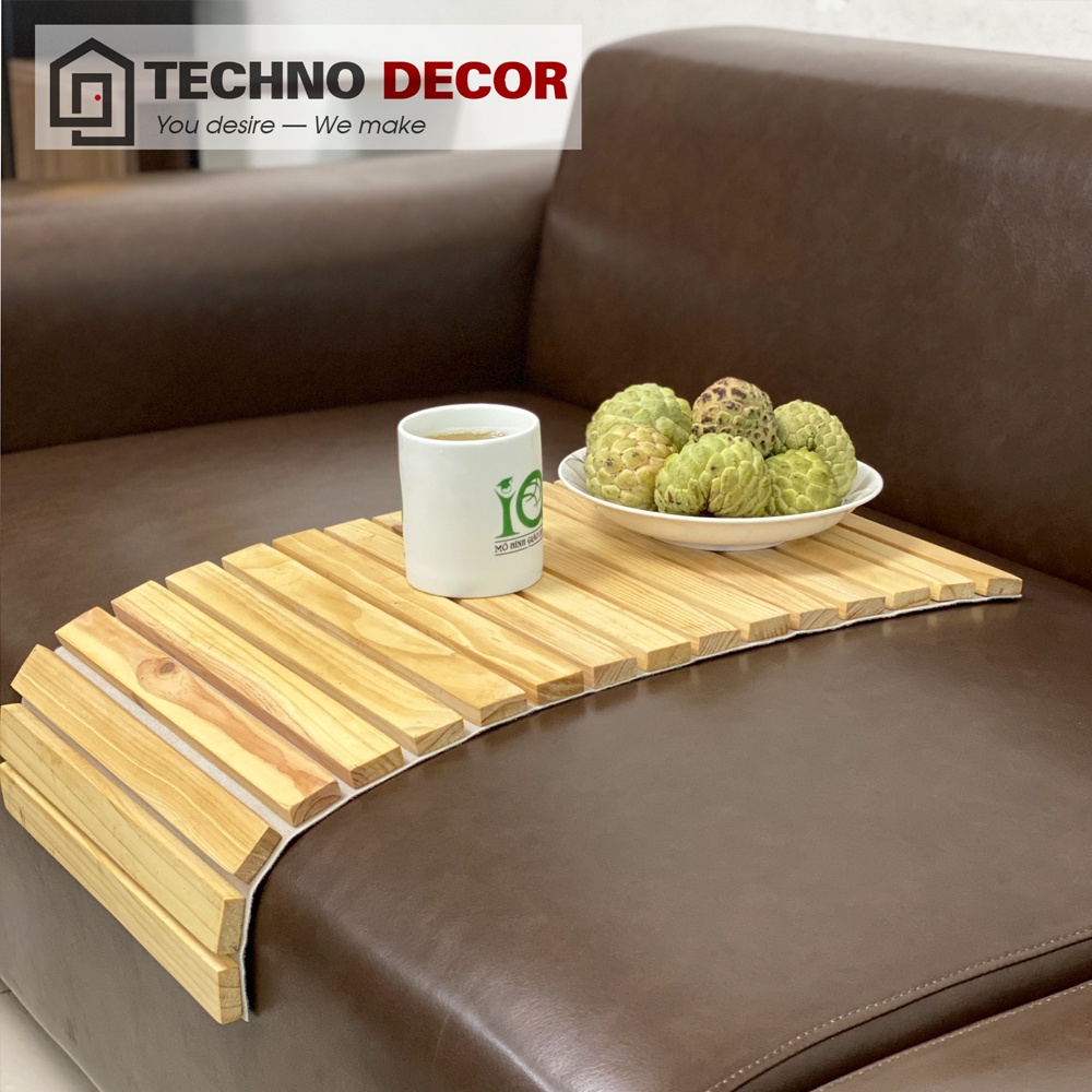 Miếng Lót Gỗ Gấp Gọn Đặt Trên Sofa Chống Trơn Trượt TechnoDecor LC0010 Quấn Gọn Trang Trí Bàn Ăn Sofa Ưu Chuộng Ở Mỹ