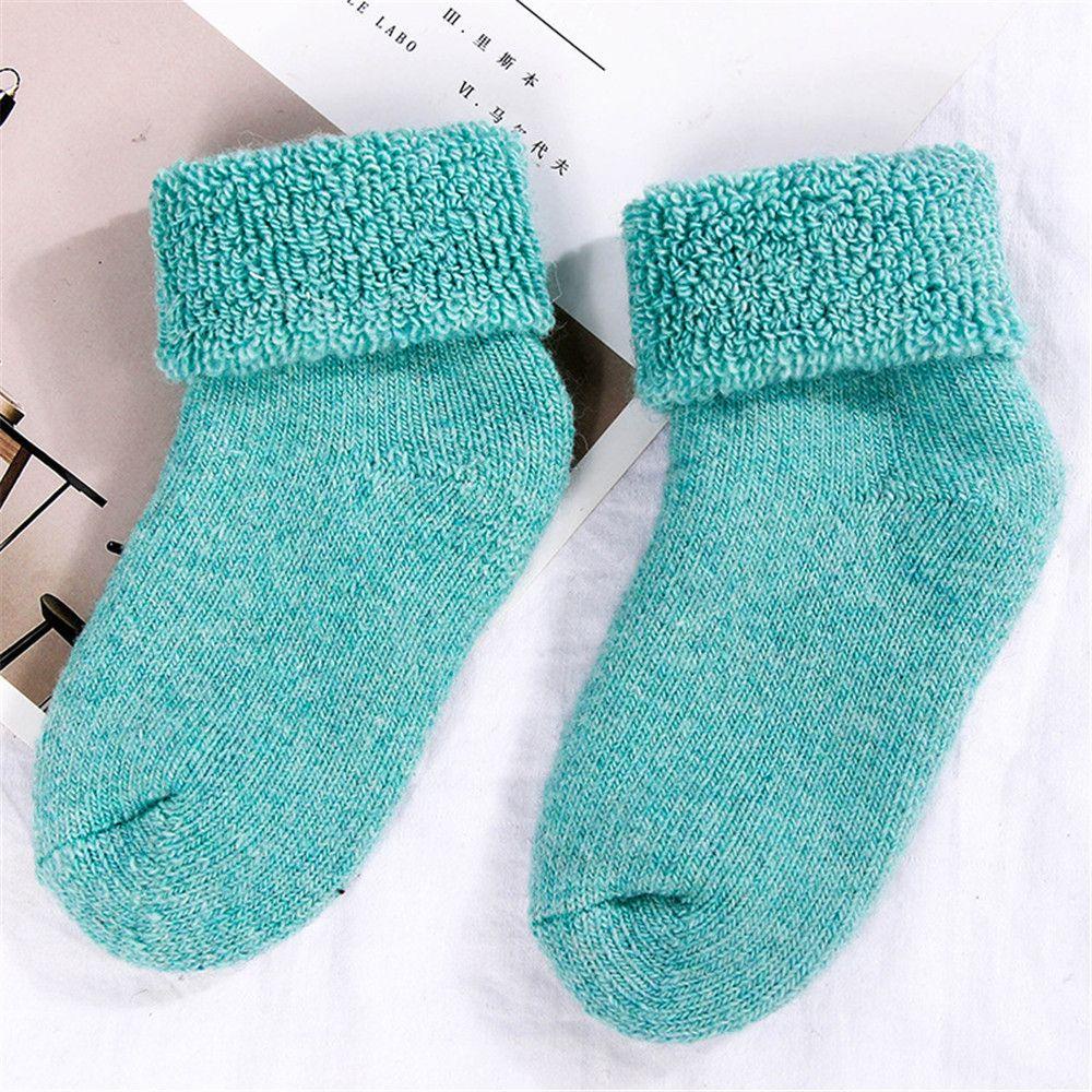MIHAN1 Vớ Len Màu Kẹo Ngọt Thoải Mái Cho Bé