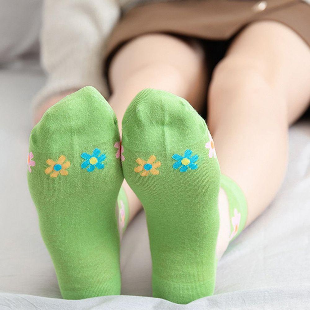 Vớ Cổ Vừa Trong Suốt Thoáng Khí In Họa Tiết Hoa Hoạt Hình Thời Trang Mùa Hè Cho Nữ VANES1