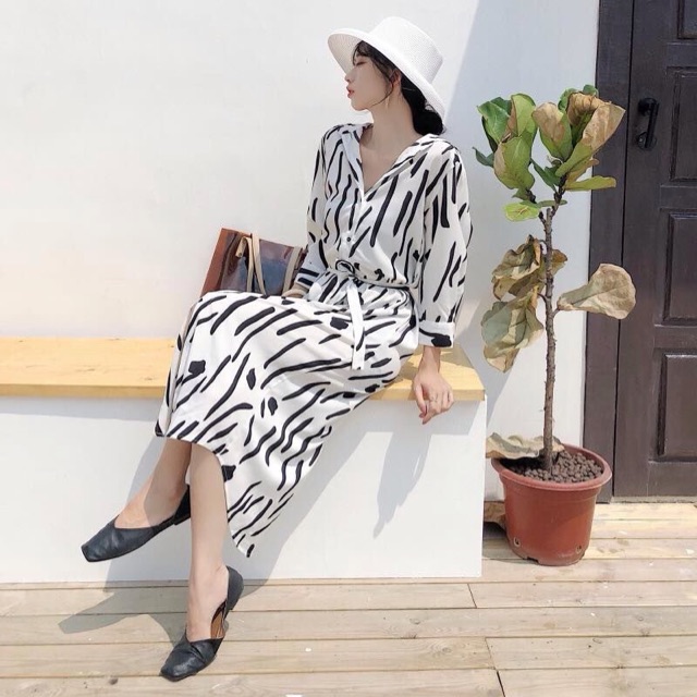 Đầm sơ mi dài [kèm hình chụp thật]