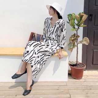 Đầm sơ mi dài