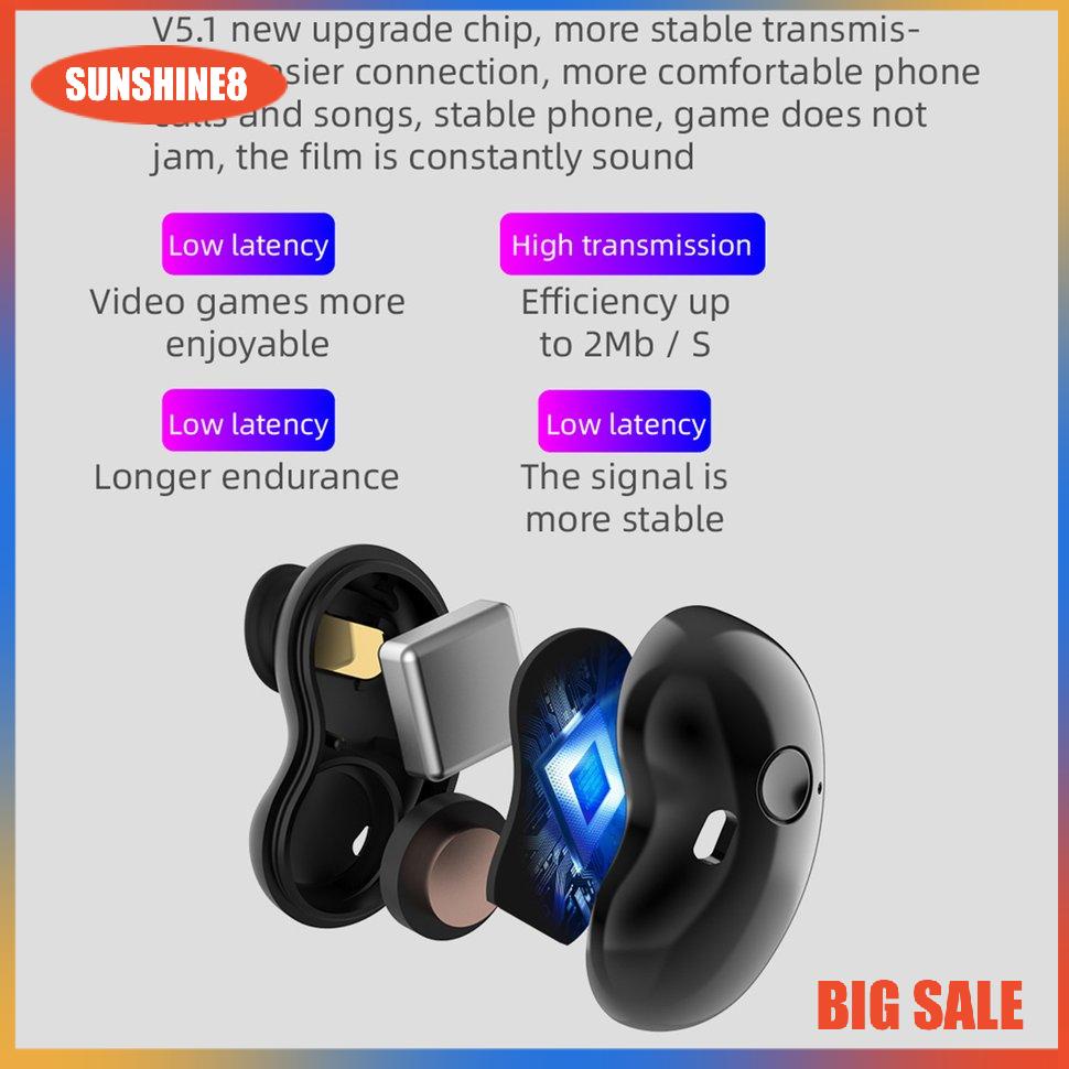 【SUN】R180 Earphones Wireless 5.0 Earphone Sports Hi-Fi Headphones Earbuds