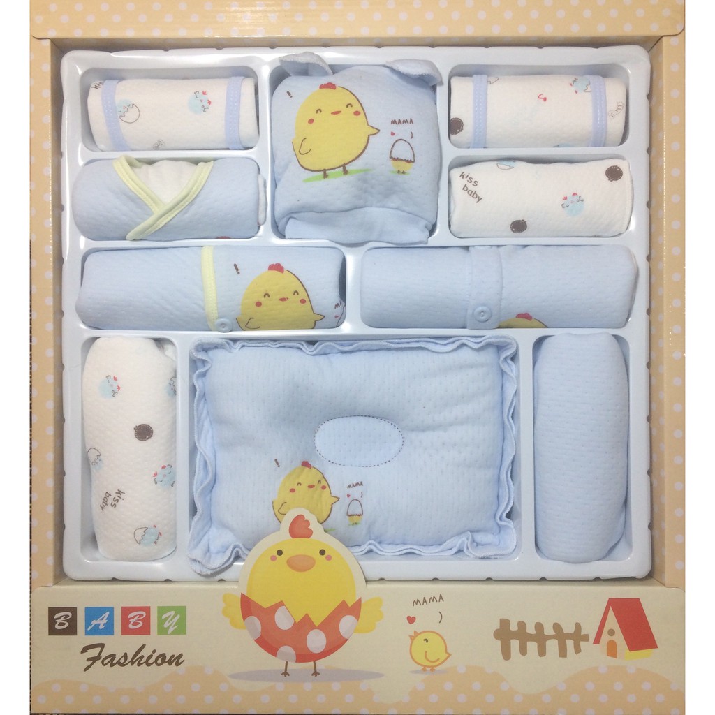 Set đồ trần bông cho bé sơ sinh (3 màu xanh, hồng, vàng)