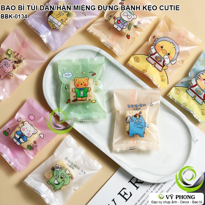 BAO BÌ TÚI HÀN MIỆNG DÁN MIỆNG ĐỰNG BÁNH KẸO CUTIE CARTOON LÀM QUÀ TẶNG DỊP LỄ TẾT NĂM MỚI NOEL BBK-0134