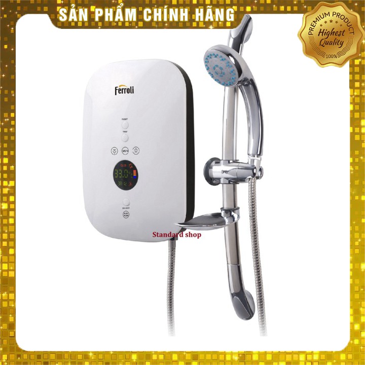 [HÀNG CHÍNH HÃNG] Máy Nước Nóng Trực Tiếp Có Bơm Ferroli Divo SDP 4.5S (Điện tử)