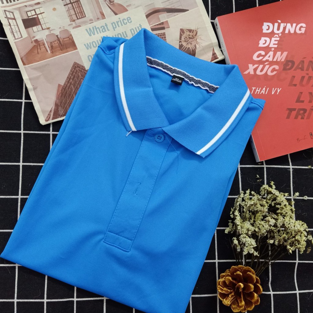 Áo Polo màu Xanh Ya chất liệu Lacoste Thể Thao mềm mịn thoáng mát – Áo thun Nam Nữ có cổ. Nhận IN ẤN theo yêu cầu. | BigBuy360 - bigbuy360.vn