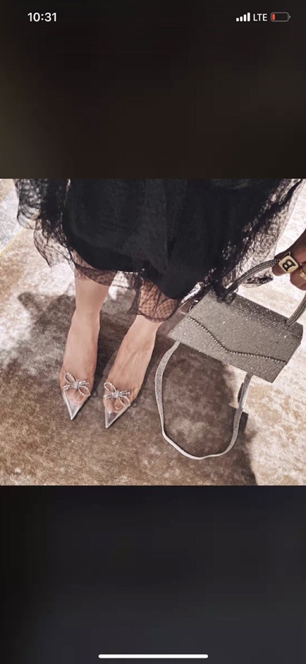 ]Giày cao gót trong nơ mẫu mới