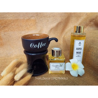 Đèn xông, đốt, khuếch tán tinh dầu - tách đun cà phê trứng