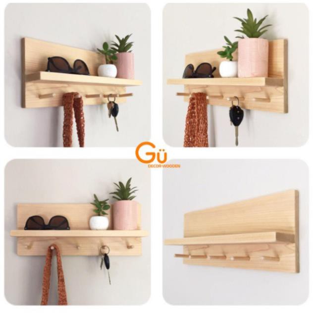 (Giá Xưởng) GIÁ GỖ TREO TƯỜNG - DECOR TRANG TRÍ NHÀ CỬA - Gỗ Thông Nhập(Giá Xưởng)