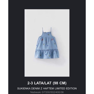 Zara Auth - Đầm 2 dây bé gái