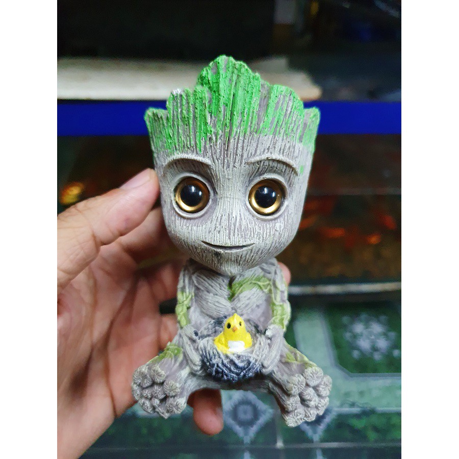 CHÚ BÉ THỎI OXY TRANG TRÍ HỒ CÁ NON BỘ CAO 11CM