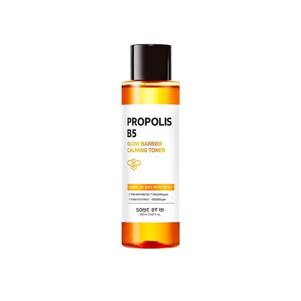 Nước Hoa Hồng Keo Ong &amp; Vitamin B5 Some By Mi Propolis B5 Glow Barrier Calming Toner 150ml quatangme