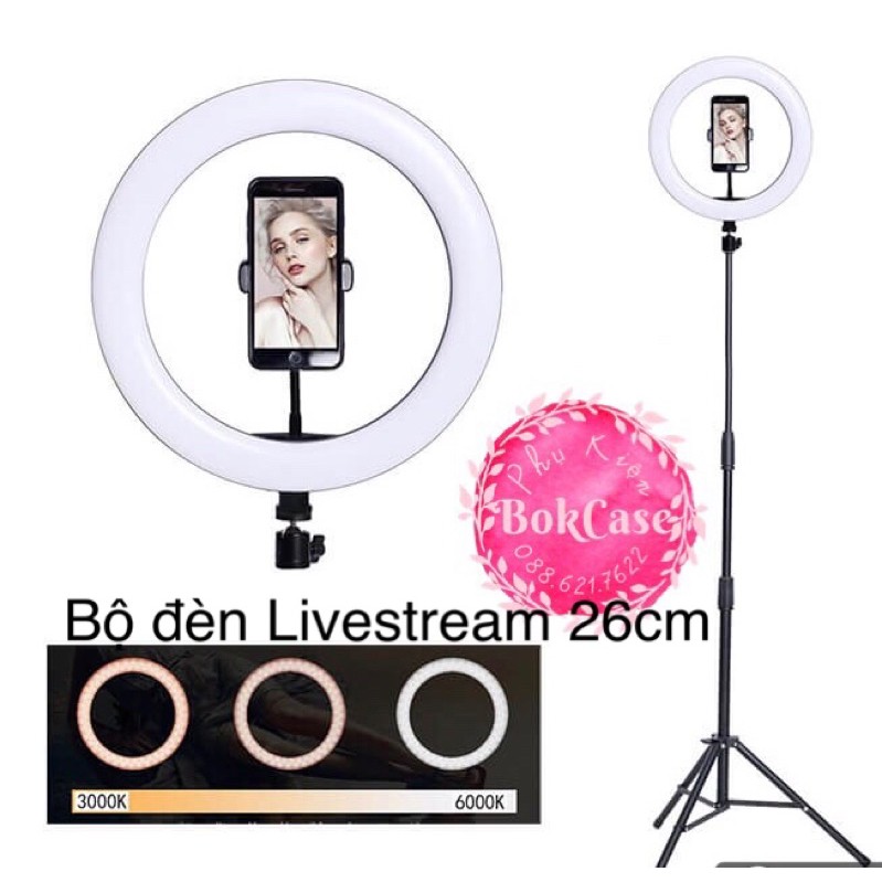 BỘ ĐÈN LIVE STREAM BÁN HÀNG, CHỤP HÌNH MAKE UP LIVE STREAM ,MAKEUP TRANG ĐIỂM SIZE 30CM 33CM