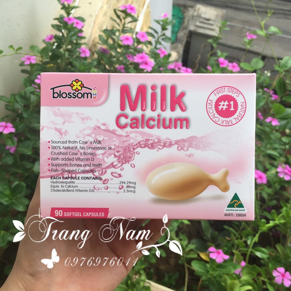 Canxi sữa Blossom 30/90 viên của Úc