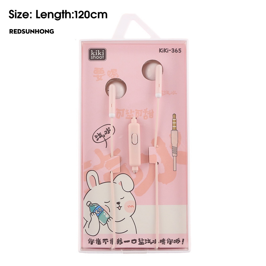 Tai Nghe Nhét Tai Jack 3.5mm Ổn Định Họa Tiết Hoạt Hình Cho Bé