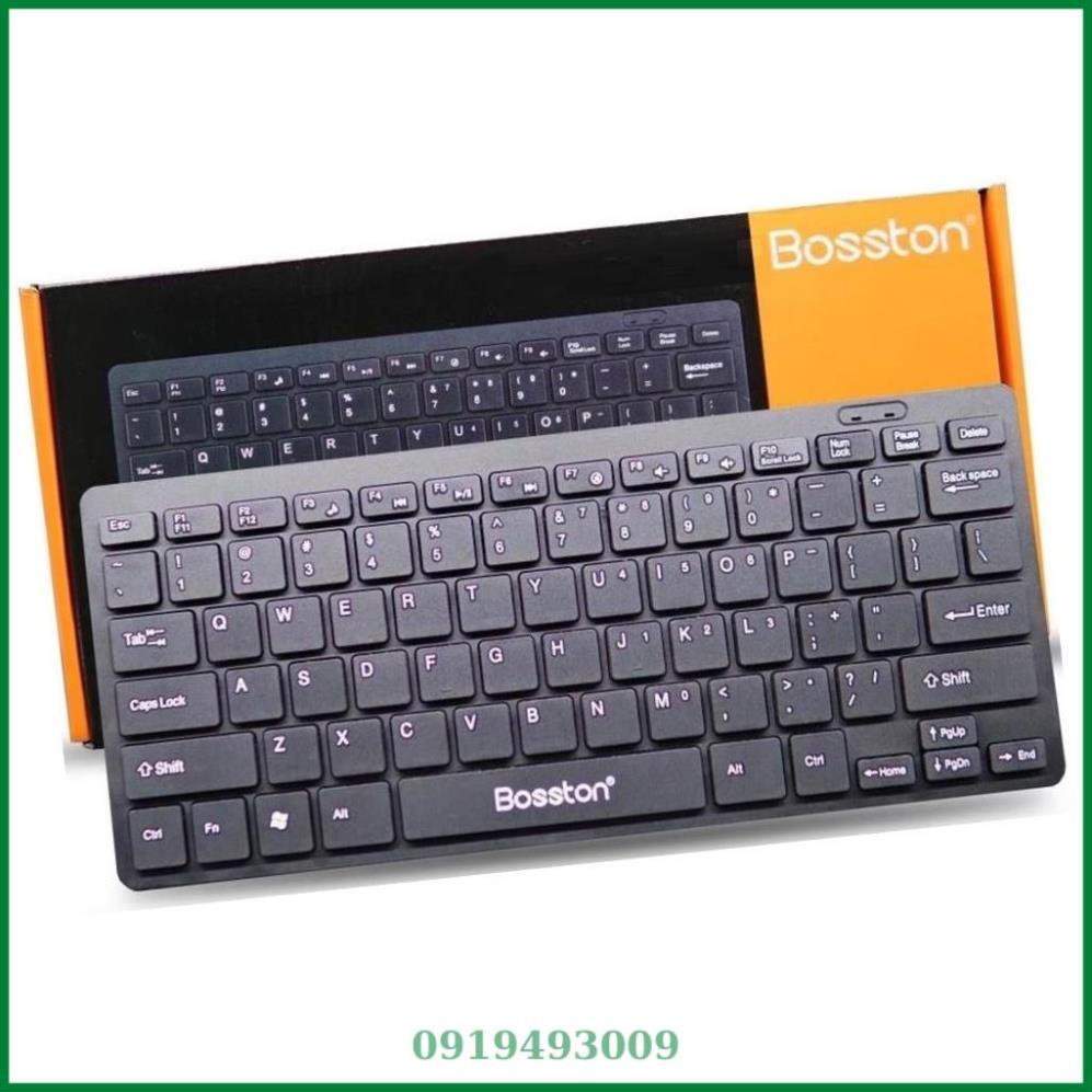 Bàn phím máy tính mini hàng cao cấp chính hãng Bosston, phù hợp văn phòng, học tập và giải trí,sale lớn