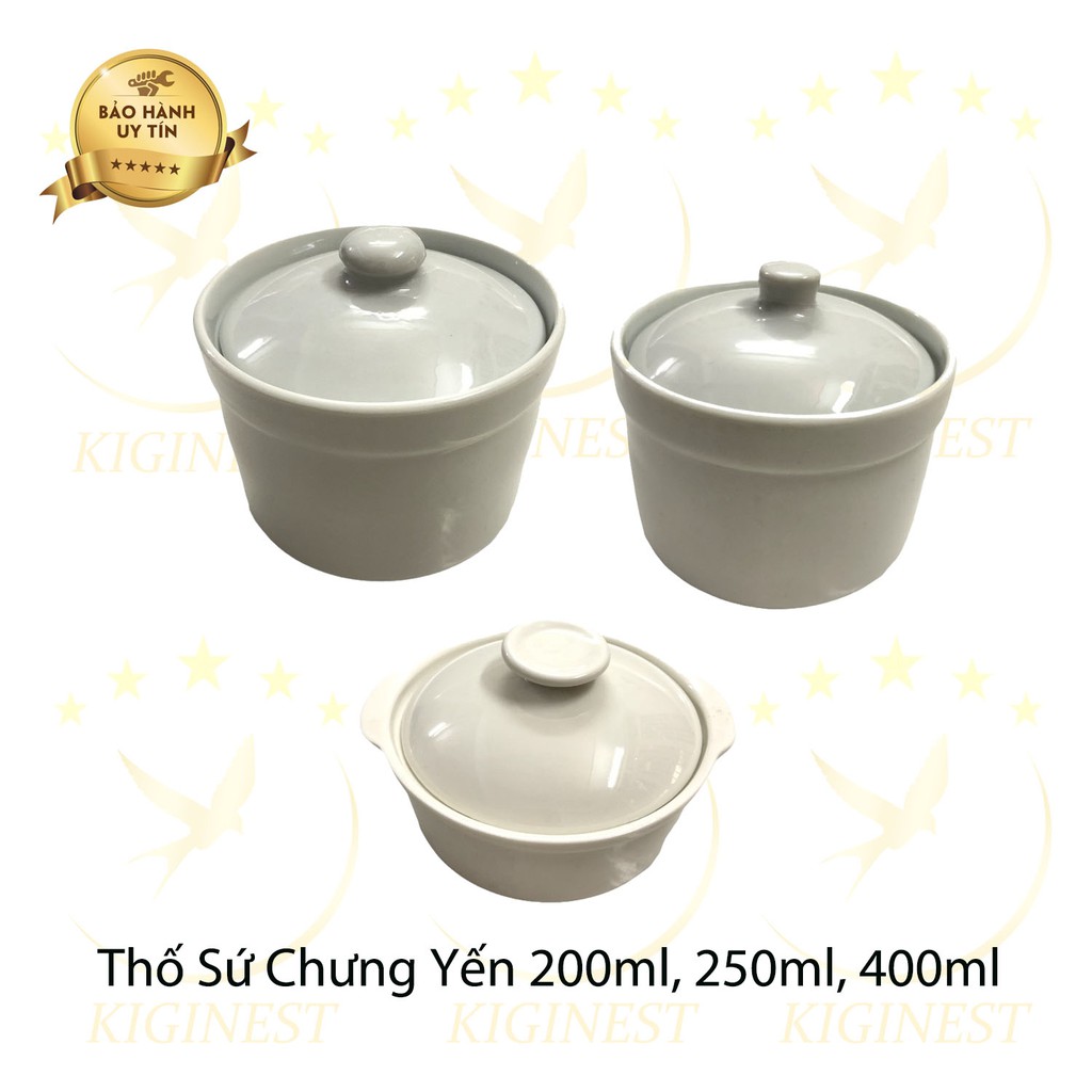 [SIÊU RẺ]  Thố Chưng Yến - Thố Sứ Việt Nam _ Dung tích 250ml, 300ml