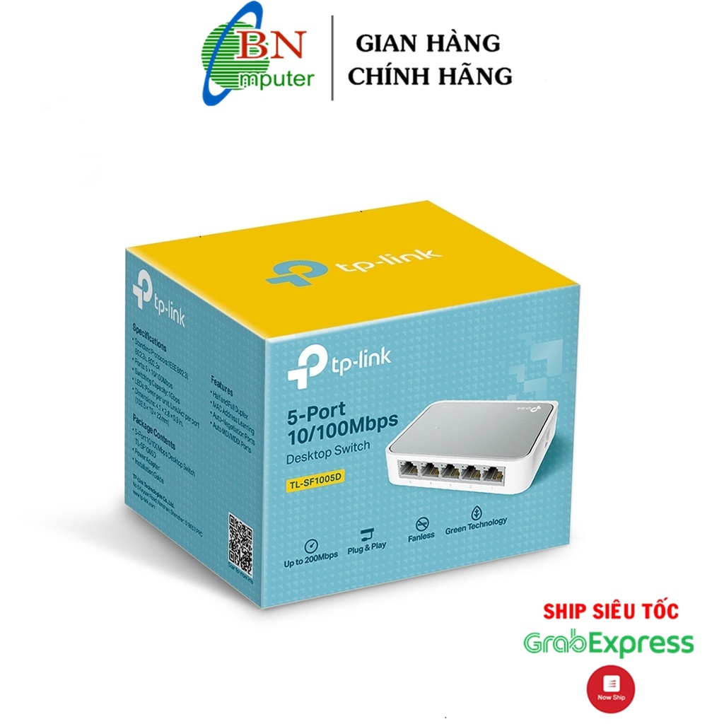 Bộ Chia Mạng 5 Cổng TP-LINK Switch TL-SF1005D Phân Phối Chính Thức