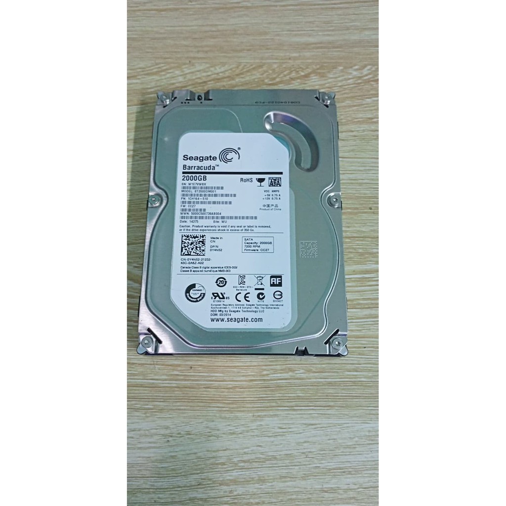 Ổ cứng máy tính 2T hàng chuẩn bóc máy - HDD 2T cho PC , Desktop