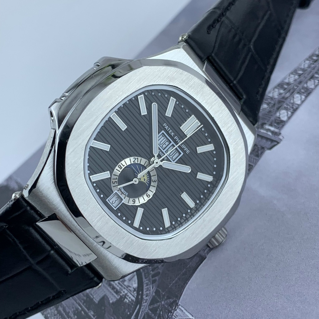 Đồng hồ nam Automatic cơ máy nhật Patek vuông trơn size 42mm bảo hành 24 tháng
