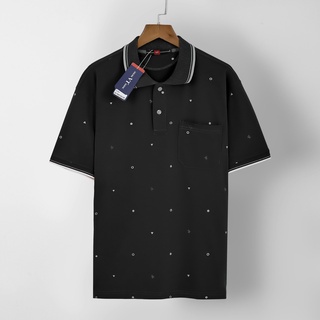 Combo 2 Áo Polo Nam Họa Tiết Có Cổ Chất Liệu Cotton Thấm Hút Mồ Hôi Thoáng Mát - Việt Trinh