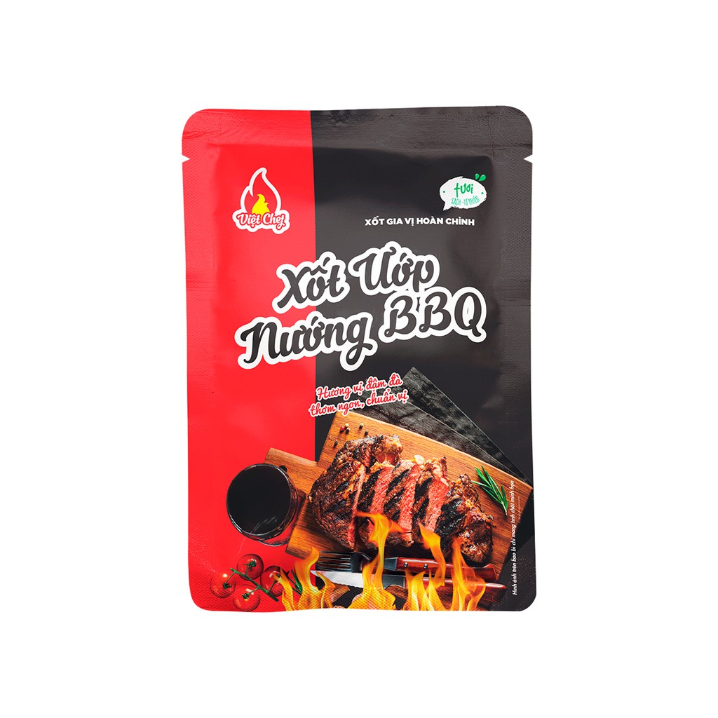 Gói Xốt Ướp Nướng BBQ 60g Viet Chef đủ vị