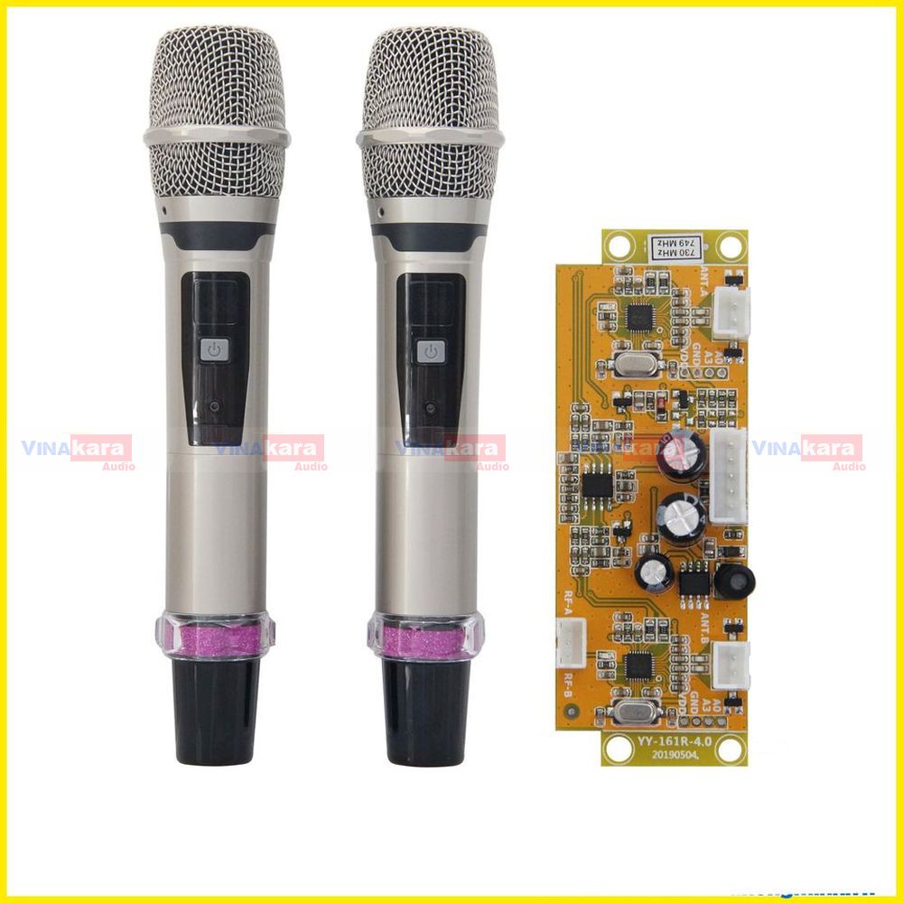 Micro kèm board UGX-V3 UHF sử dụng cho loa kéo - loại 1 Hàng nhập khẩu